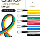 Kit 11 Elásticos de Resistência FitMode® Treino Completo em Casa + BRINDES
