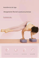 Bloco de Yoga FitMode® – Apoio Seguro para Alongamento, Equilíbrio e Postura | Ideal para Prática Confortável aos 40+