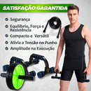 Kit Funcional FitMode® – Roda Abdominal, Barra de Flexão e Corda de Pular para Fortalecimento e Queima Calórica em Casa 40+