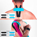 Fita Kinesio Tape FitMode® – Bandagem Elástica 5cm x 5m para Alívio de Dores, Suporte Muscular e Fisioterapia 40+